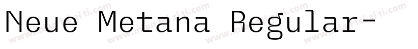 Neue Metana Regular字体转换